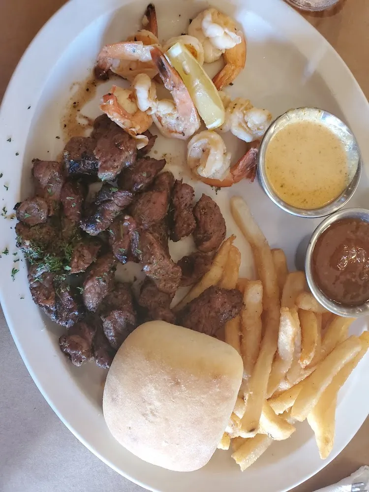 Steak Bites and Grilled Shrimp